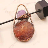Carnelian Amethyst Bottle Shaped Pendant Charms for Necklace Jewelry