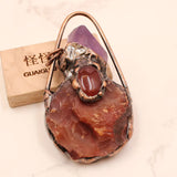 Carnelian Amethyst Bottle Shaped Pendant Charms for Necklace Jewelry