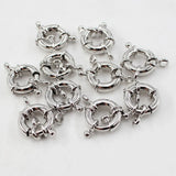 10 Pcs 15MM Moon Circle Copper Clasps DIY Craft Accessories