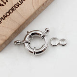10 Pcs 15MM Moon Circle Copper Clasps DIY Craft Accessories