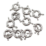 10 Pcs 15MM Moon Circle Copper Clasps DIY Craft Accessories