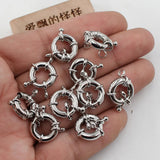 10 Pcs 15MM Moon Circle Copper Clasps DIY Craft Accessories