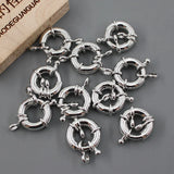 10 Pcs 15MM Moon Circle Copper Clasps DIY Craft Accessories