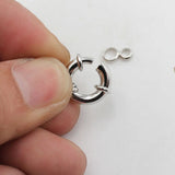 10 Pcs 15MM Moon Circle Copper Clasps DIY Craft Accessories