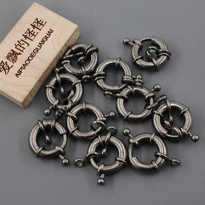 10 Pcs 19MM Copper Gunmetal Plated Clasps for Bracelet Necklace Making