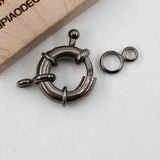 10 Pcs 19MM Copper Gunmetal Plated Clasps for Bracelet Necklace Making