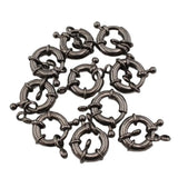 10 Pcs 19MM Copper Gunmetal Plated Clasps for Bracelet Necklace Making
