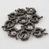 10 Pcs 19MM Copper Gunmetal Plated Clasps for Bracelet Necklace Making