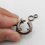 10 Pcs 19MM Copper Gunmetal Plated Clasps for Bracelet Necklace Making
