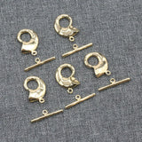 10 Pcs Circle Conch Copper Yellow Plated OT Clasps DIY Craft Accessories