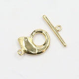 10 Pcs Circle Conch Copper Yellow Plated OT Clasps DIY Craft Accessories