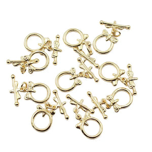 10 Pcs Copper Plated Dragonfly Clasps for Bracelets DIY Craft