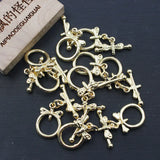 10 Pcs Copper Plated Dragonfly Clasps for Bracelets DIY Craft
