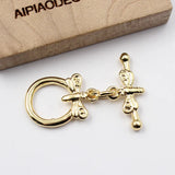 10 Pcs Copper Plated Dragonfly Clasps for Bracelets DIY Craft
