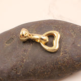 10 Pcs Copper Heart Clasps for Jewelry Making DIY