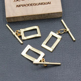 10 Pcs Copper Yellow Plated OT Clasps for Pearl Bracelets DIY