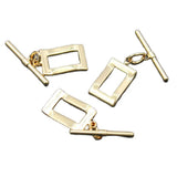 10 Pcs Copper Yellow Plated OT Clasps for Pearl Bracelets DIY