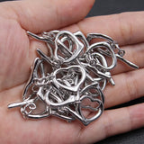 10 Pcs Heart Circle Copper Clasps DIY Jewelry Findings