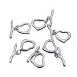 10 Pcs Heart Circle Copper Clasps DIY Jewelry Findings
