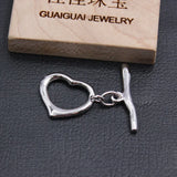 10 Pcs Heart Circle Copper Clasps DIY Jewelry Findings