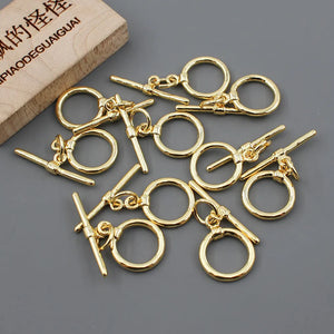 10 Pcs Round OT Clasps for Bracelets Necklaces DIY Craft