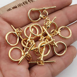 10 Pcs Round OT Clasps for Bracelets Necklaces DIY Craft
