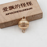 10 Pcs Copper Magnet Ball Clasps for Jewelry Making