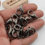 10 Pcs Copper Gunmetal Clasps for DIY Jewelry Making