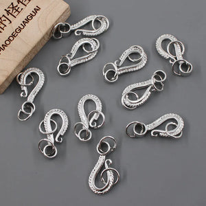 10 Pcs Labster Copper Plated Clasps for Pearl Bracelets Necklaces DIY Craft