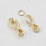 Yellow Plated Clasps for DIY Crafting
