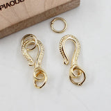 Yellow Plated Clasps for DIY Crafting