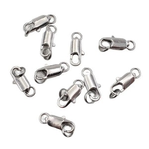 10 Pcs Small Copper-Plated Clasps for DIY Bracelets Necklaces