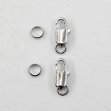 10 Pcs Small Copper-Plated Clasps for DIY Bracelets Necklaces