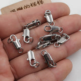 10 Pcs Small Copper-Plated Clasps for DIY Bracelets Necklaces