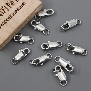 10 Pcs Small Copper-Plated Clasps for DIY Bracelets Necklaces