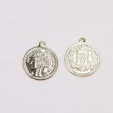 10Pcs 18K Plated Copper Coin Charms for Pearl Necklace DIY