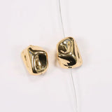10Pcs Twisted Shape 24K Plated Copper Beads for DIY Jewelry Making