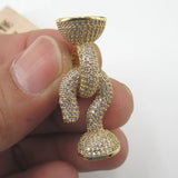 12x35mm CZ Micro Pave Clasp Pendant for DIY Jewelry