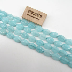 13x18mm Jade Smooth Oval Loose Gemstone Beads 15'' Strands