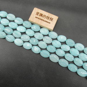 13x18mm Jade Smooth Oval Loose Gemstone Beads 15'' Strands