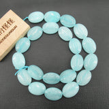 13x18mm Jade Smooth Oval Loose Gemstone Beads 15'' Strands