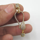 CZ Micro Pave Clasp Pendant Necklace Bracelet DIY