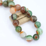 APDGG 16mm Mix Agate Smooth Round Beads Strands DIY Jewelry Making