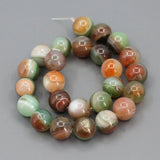 APDGG 16mm Mix Agate Smooth Round Beads Strands DIY Jewelry Making