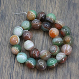 APDGG 16mm Mix Agate Smooth Round Beads Strands DIY Jewelry Making