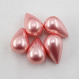 5 Pcs Watermelon Red Sea Shell Pearl Teardrop Beads