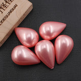 5 Pcs Watermelon Red Sea Shell Pearl Teardrop Beads