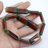 Natural Agate Smooth Rectangle Gemstone Beads 15'' Strands