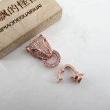 2 Pcs CZ Pave Animal Clasps for Jewelry Making
