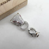 2 Pcs CZ Pave Animal Clasps for Jewelry Making
